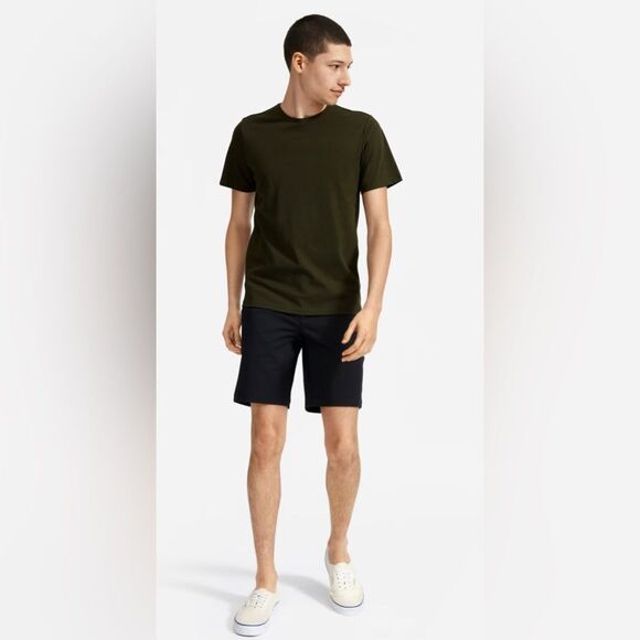 NWT Everlane The 9" Slim Fit Performance Chino Short in Black Size 32 - Picture 11 of 11